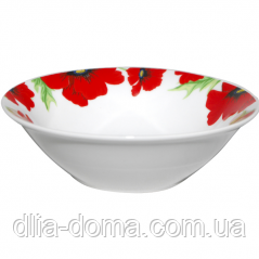 Салатник 6 Червоний мак, фото 1