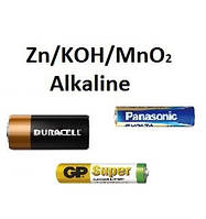 Марганцево-цинкові лужні (алкалайн) батарейки (Zn[KOH]Mno 2)