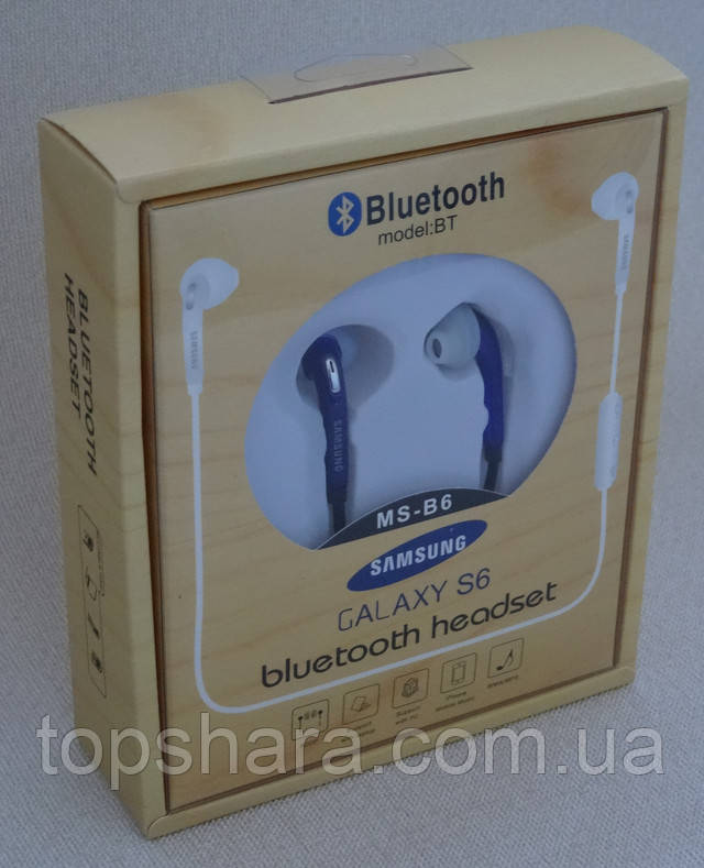 Наушники Bluetooth headset Samsung Calaxy S6 BT MS-B6 фиолетовые