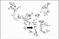 Пружина педалі зчеплення Мерседес Спринтер