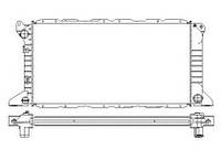 Радіатор двигуна Ford Transit 1994-2000 2.5 DI
