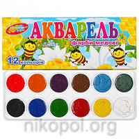 Фарби акварельні "Колорит Тон" 12 кольорів