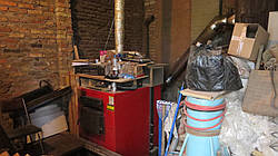 Котел на дровах бу Альтеп КТ-3/97кВт, з димоходом і накопичувачем сажі 15 г.