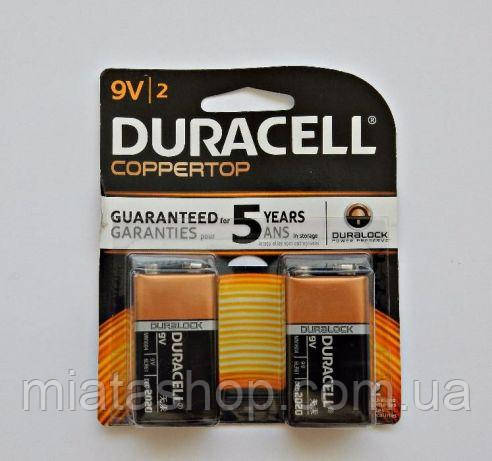 Батарейка Крона Duracell Alkaline 9V / 6LR61, 2 шт: продажа, цена в ...