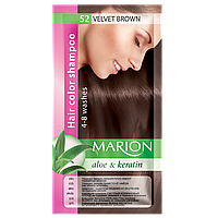 Відтінковий шампунь Marion Color No 52 Оксамитовий коричневий 40 мл (4118002)