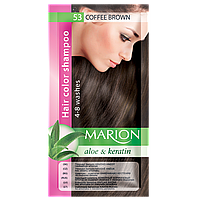 Відтінковий шампунь Marion Color No 53 Кавовий коричневий 40 мл (4118003)