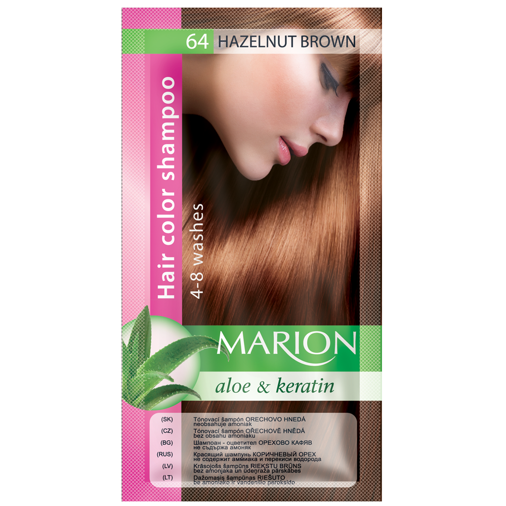 Відтіночний шампунь Marion Color № 64 Горіховий коричневий 40 мл (4118009)