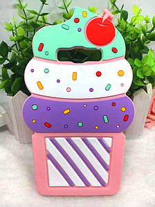 Гумовий 3D чохол для Samsung Galaxy J700h Ice cream