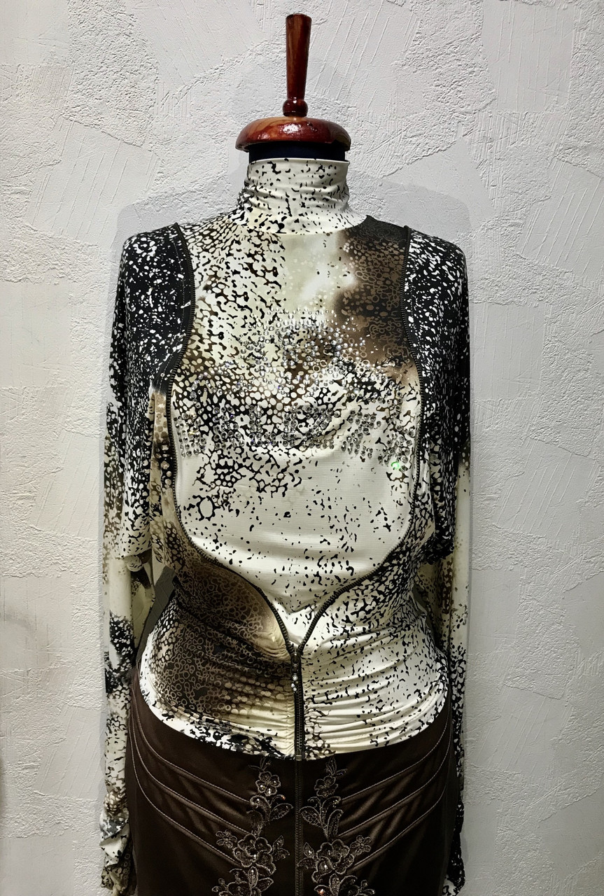 Блуза водолазка ошатна жіноча Balizza леопардовий, фото 1