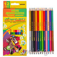 Набір кольорових олівців MARCO Пегашка 1011-12CB, 24 кольори