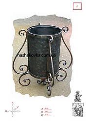 Вулична металева кована урна