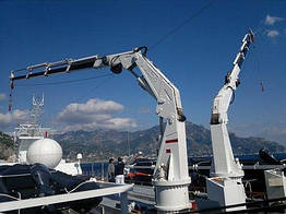 Судновий кран з телескопічною стрілою 4 т Micron Hydraulic