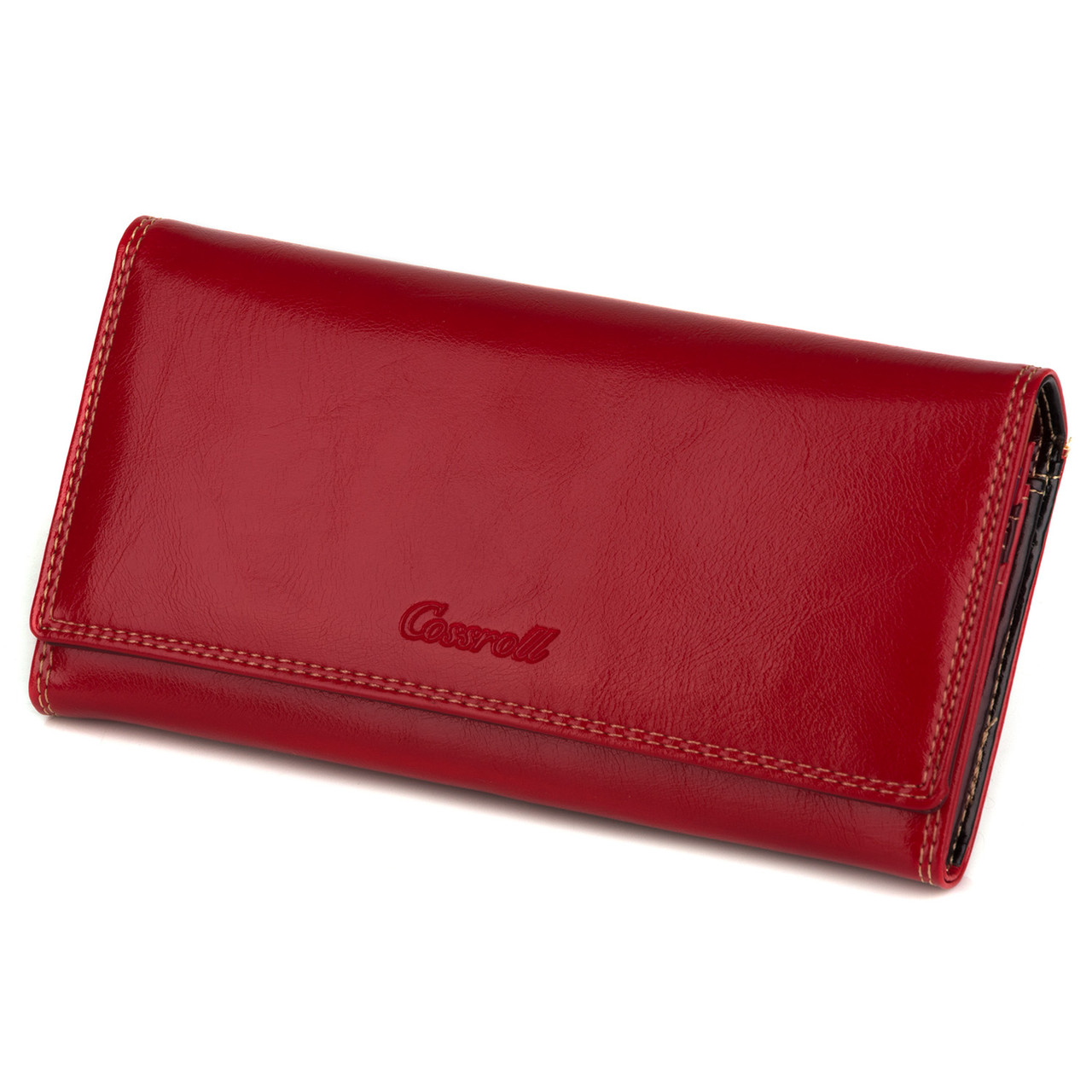 Гаманець жіночий червоний на магнітах Cossroll (B123-9813)