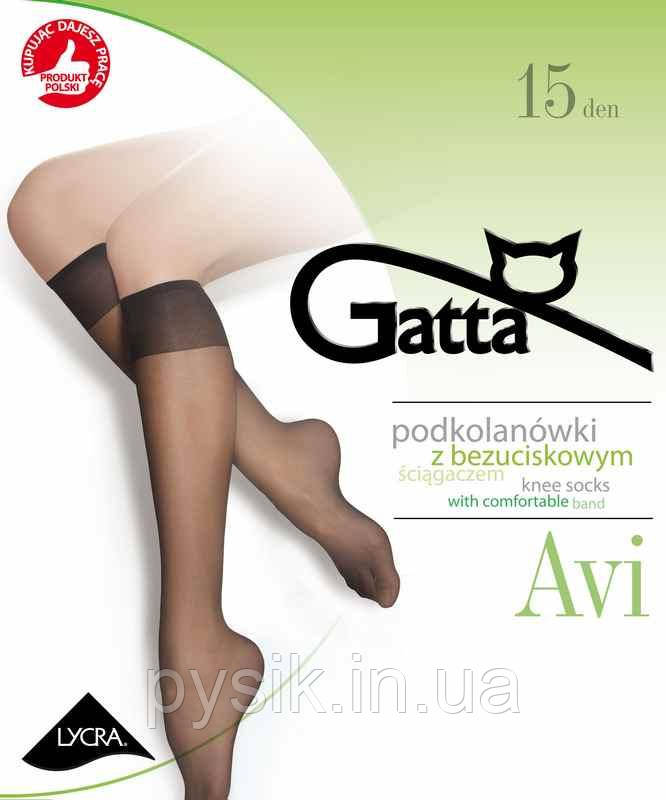 Гольфи жіночі GATTA AVI, в упаковці 2 шт однакового кольору, 15 ден універсальний бронзовий, фото 1