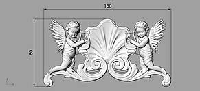 Центральный резной декор 41 - 150х80 мм, фото 2