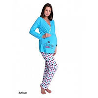 Пижама женская TARO 707 MAMA, при беременности и кормлении S розовый