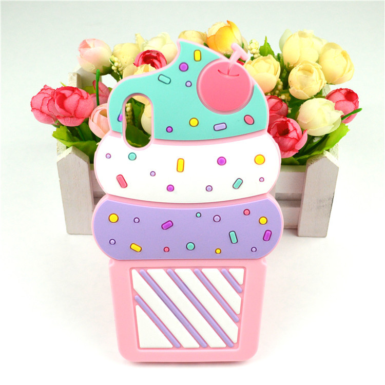 Гумовий 3D чохол для Apple iPhone X Ice cream