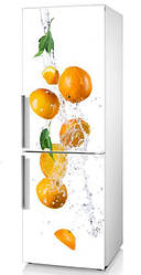 Наклейка на холодильник "Апельсини"