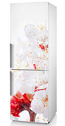 Наклейка для холодильника «Квіти вишні»