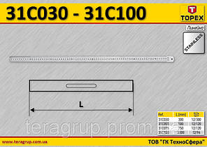 Лінійка неіржавка сталь, L — 500 мм, TOPEX 31C050, фото 2