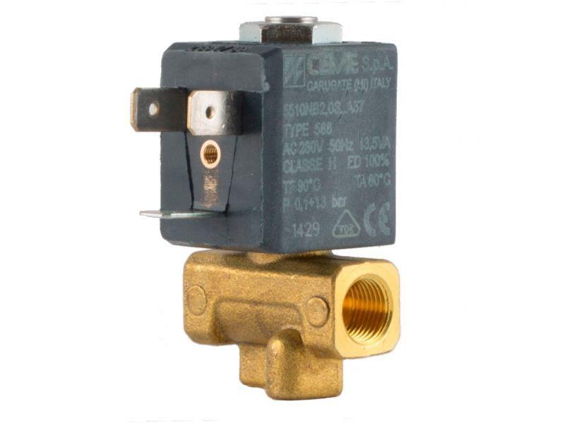 Клапан 1/8" 2 мм, нормально-закритий, 5510 NBR 230V 50 Hz, електромагнітний соленоїдний, CEME, Італія