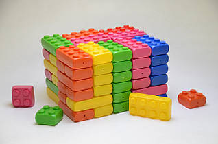 Дитячий великий конструктор Mega Cube 80 шт. в пакованні. Мега куб.