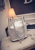 Велика, срібляста, блискуча повсякденна сумка-мішок, фото 2