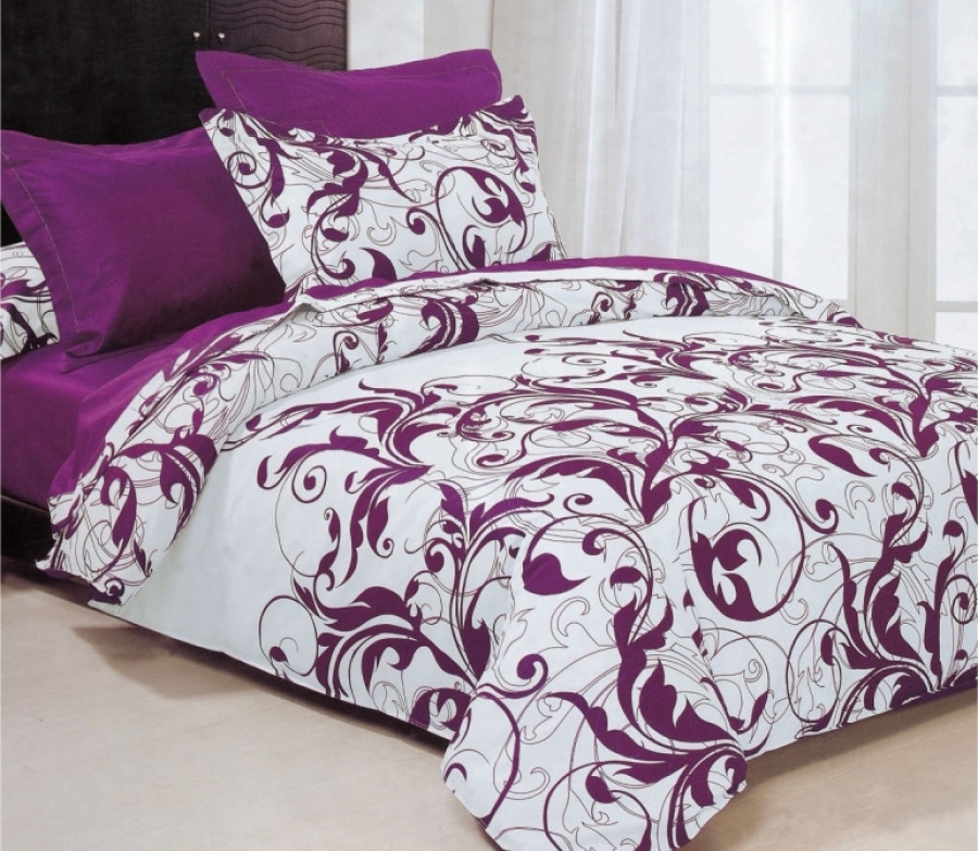 Сімейний комплект постільна білизна бязь «Малиновий вензіль», фото 1