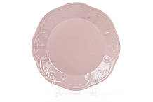 Керамічна тарілка обідня 28.5 см, колір - рожевий 6 шт.
