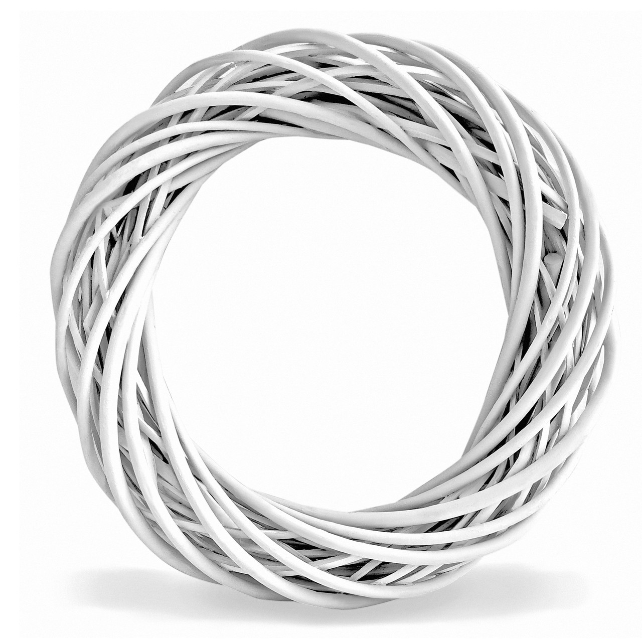 Вінок з лози (35 см) білий, фото 1