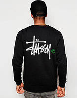 Свитшот stussy | стильная черная кофта