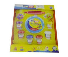 Дитячий набір для ліплення, тісто Play Toys Cake Set (РТ 42263), 6 кольорів