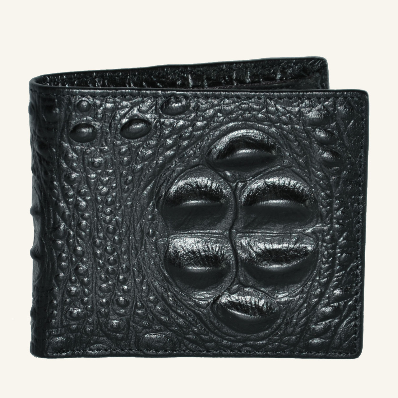 Чоловічий гаманець Baellerry Croco Mini чорний, фото 1