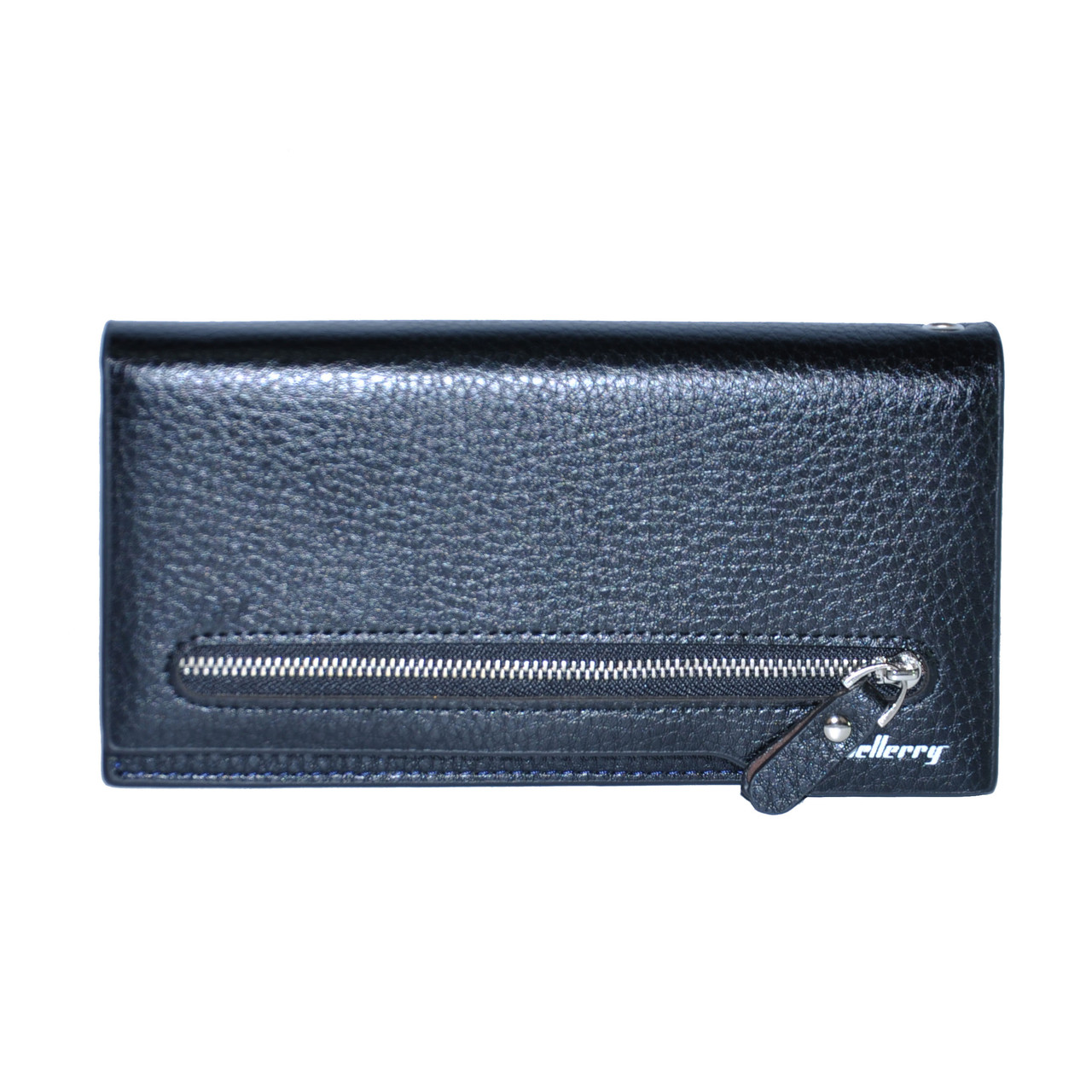Чоловіче портмоне Baellerry Italia New чорне з синім, фото 1