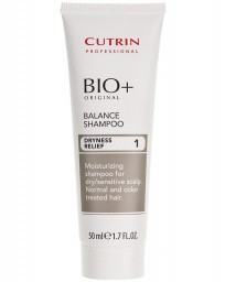 Cutrin BIO+ Balance Shampoo Dryness Relief 1 Балансуючий шампунь, 50 мл.