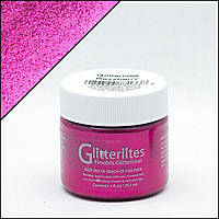 Краска для кожи Angelus Glitterlites Razzberry (малиновый)