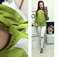 Блузка арт 776 салатова (зелене яблуко)