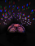 Музичний світлодіодний нічник-світильник черепаха Snail Twilight nightlight з проекцією зоряного неба, фото 4