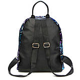 Рюкзак жіночий c паєтками (синій), фото 5