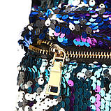 Рюкзак жіночий c паєтками (синій), фото 7