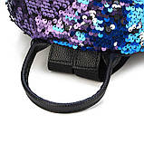 Рюкзак жіночий c паєтками (синій), фото 8
