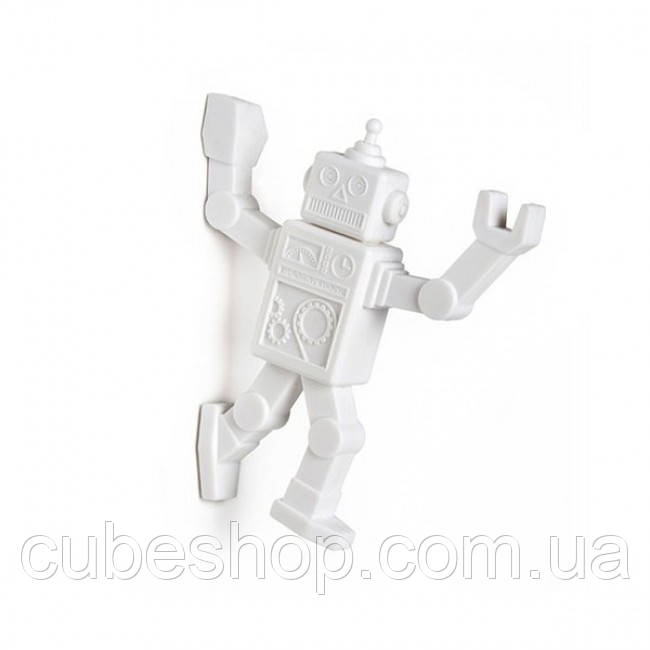 Магнітний гачок для холодильника Robohook Peleg Design (білий)