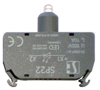 LED универсальный для монтажа на дин-рейку Красный Spamel SP22-1408P11