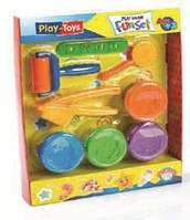 Маса для ліплення Play Toys Fun Set (4 кольори) (тесто)