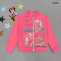 Утеплена кофта "Квіти" для дівчинки. 110, 116 см