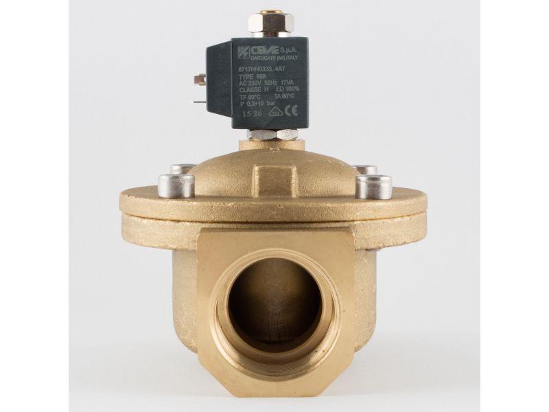 Клапан 1-1/4", нормально-открытый, 8717 NBR 230V 50 Hz, электромагнитный соленоидный, CEME, Италия - фото 8 - id-p318100790