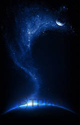 Електричний настінний обігрівач-картина SUPER "Космос" (Niz00319)