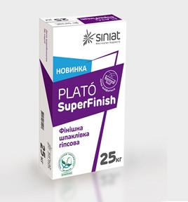 Шпаклівка гіпсова високоякісна Plato SuperFinish, 25 кг