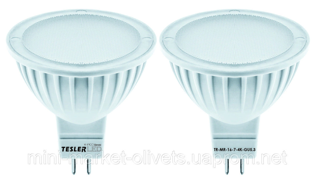 Світлодіодна енергоощадна лампа "Tesler" 6 W, GU5.3