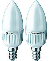 Світлодіодна енергоощадна лампа "Tesler" свічка E14, 6W